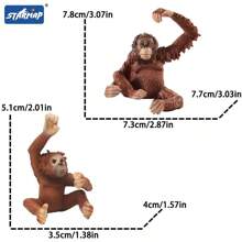 [Certified For Children] Forest Animals Figurines Woodland Animals Model Kit, Miniature Realistic Plastic Wild Forest Animals For Cake Toppers, Birthday Party Favors, Cupcake Toppers, And Kids Birthday Gifts - Multicolor - View 15