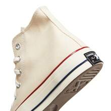 Converse 1970 年代经典帆布男女通用休闲运动高帮帆布鞋，米色 - 黃色 - 查看 7