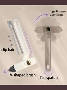 1 pieza Cepillo multifuncional de limpieza para cocina y baño, estropajo para cocina, baño, piso, pared, rincones de 360°, accesorio de baño del hogar, regalo de limpieza para el Día de San Valentín, decoración de baño del hogar, vuelta al cole de verano