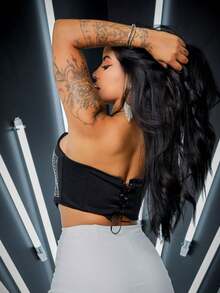 Women Tops - 黑色 - 查看 2