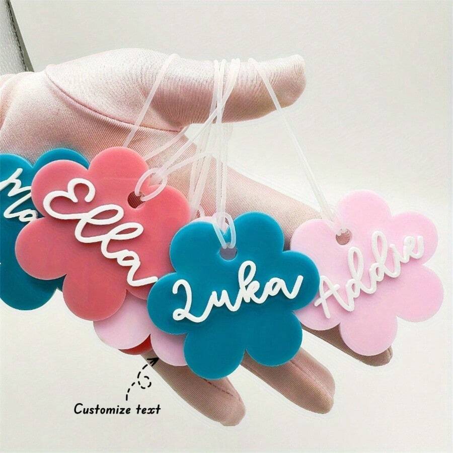 Huy hiệu trâm cài tên cá nhân hóa có tên trâm cài cho gia đình cặp đôi Quà tặng cho cô ấy Quà tặng độc đáo tùy chỉnh Lễ Giáng sinh Hallowmas - 1 cái - Nhiều màu - Xem 1