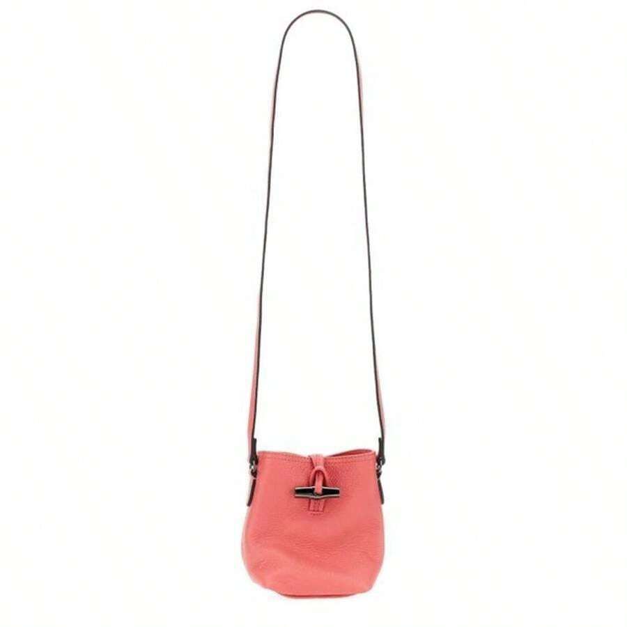 Longchamp Roseau Leather Cross Bag Pink SHEIN USA