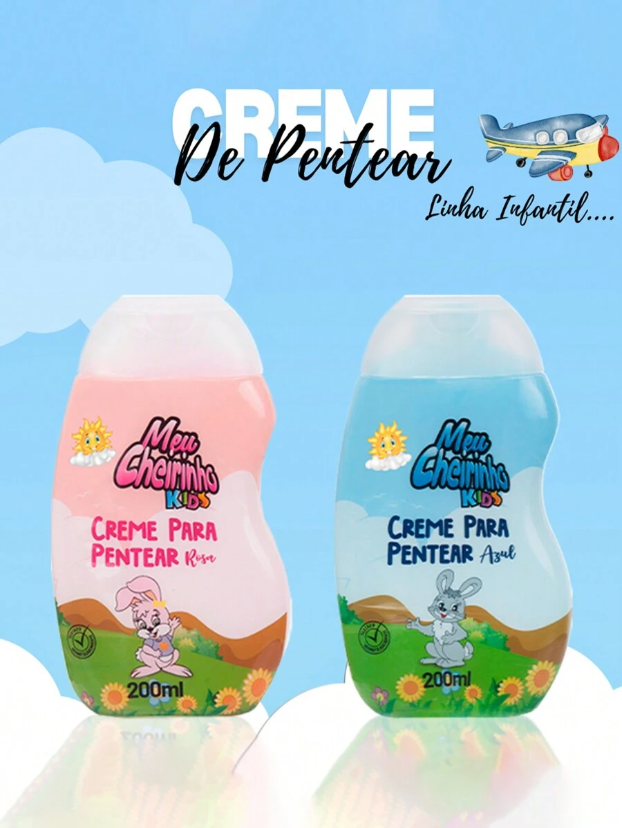 Easy-To-Comb And Delicately Scented Hair Styling Cream Meu Cheirinho - 粉紅色的 - 查看 1