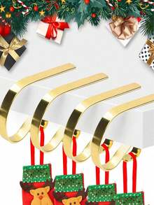 1 móc kim loại trang trí Giáng sinh, giá treo tất cho cây thông Noel, lò sưởi, tủ, đồ trang trí tiệc, chủ đề Giáng sinh và Lễ tạ ơn, Giáng sinh - Nhiều màu - Xem 5