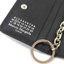 Maison Margiela Stitch Keyring Card Wallet Black