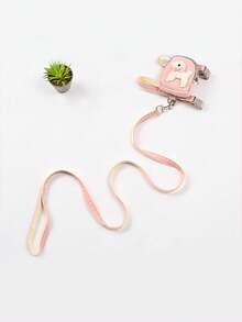 1 Balo thú cưng bằng vải nylon màu hồng + 1 Dây xích khóa hợp kim màu hồng dài 1,2m/47,24in, thích hợp cho chó và mèo nhỏ đi dạo ngoài trời, Dây xích dắt chó, Dây đeo ngực cho chó - Hồng - Xem 11