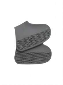 2pcs High Elasticity Silicone Waterproof Shoe Covers, Outdoor Sports Rain Boots For Kids & Adults, Back To School Supplies Summer Cooling,Beach,Travel Insulation,Galentines,Puppy,Carnival,Party Decorations