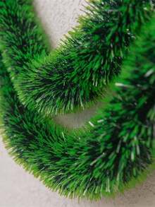 1 قطعة/2 قطعة إكليل كرمة صناعي ، ديكورات شجرة عيد الميلاد الخضراء والبيضاء, أفضل هدايا - أخضر - مشاهدة 3