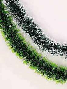 1 قطعة/2 قطعة إكليل كرمة صناعي ، ديكورات شجرة عيد الميلاد الخضراء والبيضاء, أفضل هدايا - أخضر - مشاهدة 6