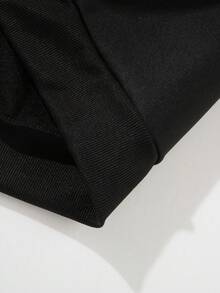 Áo hoodie chui đầu dáng rộng thoải mái cho nam - màu đen - Xem 7