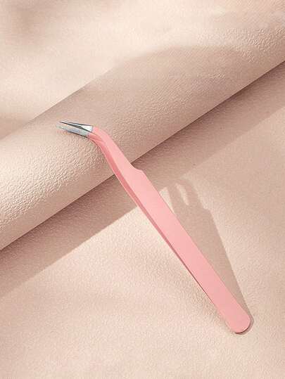 1 pezzo Pinzette per ciglie finte in polvere nera, strumento per ciglie, morsetto per ciglie, rifilatura ciglie, innesto ciglie, arricciaciglie con molletta a forma di delfino e piuma dorata, pinzette ad alta precisione per decorazioni