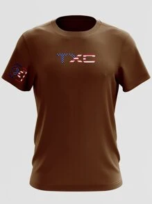 TEXAS COUNTRY RODEO USA TXC T-SHIRT 30.1 WIRED PREMIUM MOD1 - 摩卡棕 - 查看 1