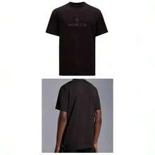 Moncler Logo Short Sleeve T-Shirt Black - 黑色 - 查看 4