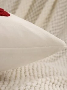 Miater 1 Vỏ gối trang trí Giáng sinh, hộp quà tặng ông già Noel và tuần lộc thêu nhung - Màu xanh lá cây đậm - Xem 6