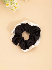 3 件/套随机颜色女孩荷叶边纯色发带，适合日常休闲使用