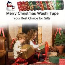21 Cuộn Băng Keo Giấy Bạc Washi Giáng Sinh, Thích Hợp Cho Việc Làm Sổ Lưu Niệm, Đồ Thủ Công Tự Làm Và Gói Quà - Nhiều màu - Xem 6