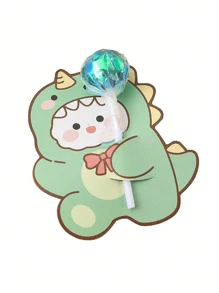 10pcs/30pcs/50pcs Cartoon Halloween Christmas Dinosaur Lollipop Cardboard