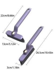 1 pieza Cepillo multifuncional de limpieza para cocina y baño, estropajo para cocina, baño, piso, pared, rincones de 360°, accesorio de baño del hogar, regalo de limpieza para el Día de San Valentín, decoración de baño del hogar, vuelta al cole de verano