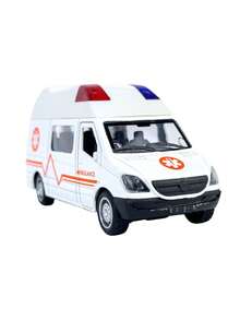 Iron Van With Friction And Door Opening - 黑色警車 - 查看 3