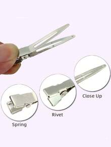 1pc/5pcs/10pcs Salon Professional Metal Hair Clips, Root Volumizing Styling Clips, DIY Hair Accessories, Hair Clips, Hair Accessories, Accessories, Women Hair Accessories, Autumn, Travel, Hairstyling Tools, Women Accessories, Hairstyling Products, Autumn, Hair Accessories, Women Hair Accessories, Travel, Hair Accessories, Women Accessories, Hair Accessories, Women Hair Accessories, Hairstyling Tools, Hairstyling Products, Products, Beauty Accessories, Gifts, Travel, Women Gifts, Head Accessories - Multicolor - View 8