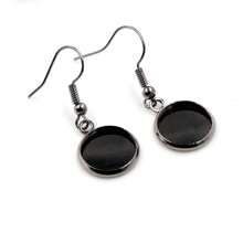 10 piezas de soportes para pendientes aptos para cabujones de 12 mm, accesorios para hacer pendientes tipo gota, componentes para joyería DIY