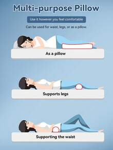 1 Gối cổ, Gối đầu tròn Gối cổ, Lõi gối bằng mút hoạt tính, Có thể sử dụng để nghỉ ngơi trong phòng ngủ, Bảo vệ cột sống cổ, Giảm mệt mỏi, Ruột gối, Bộ đồ giường - trắng - Xem 9