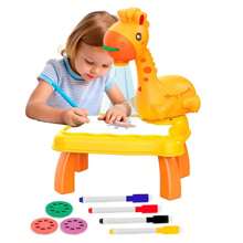 Children's Drawing Projector Table Magic Whiteboard Table Creative Educational Giraffe - 彩色 - 查看 2