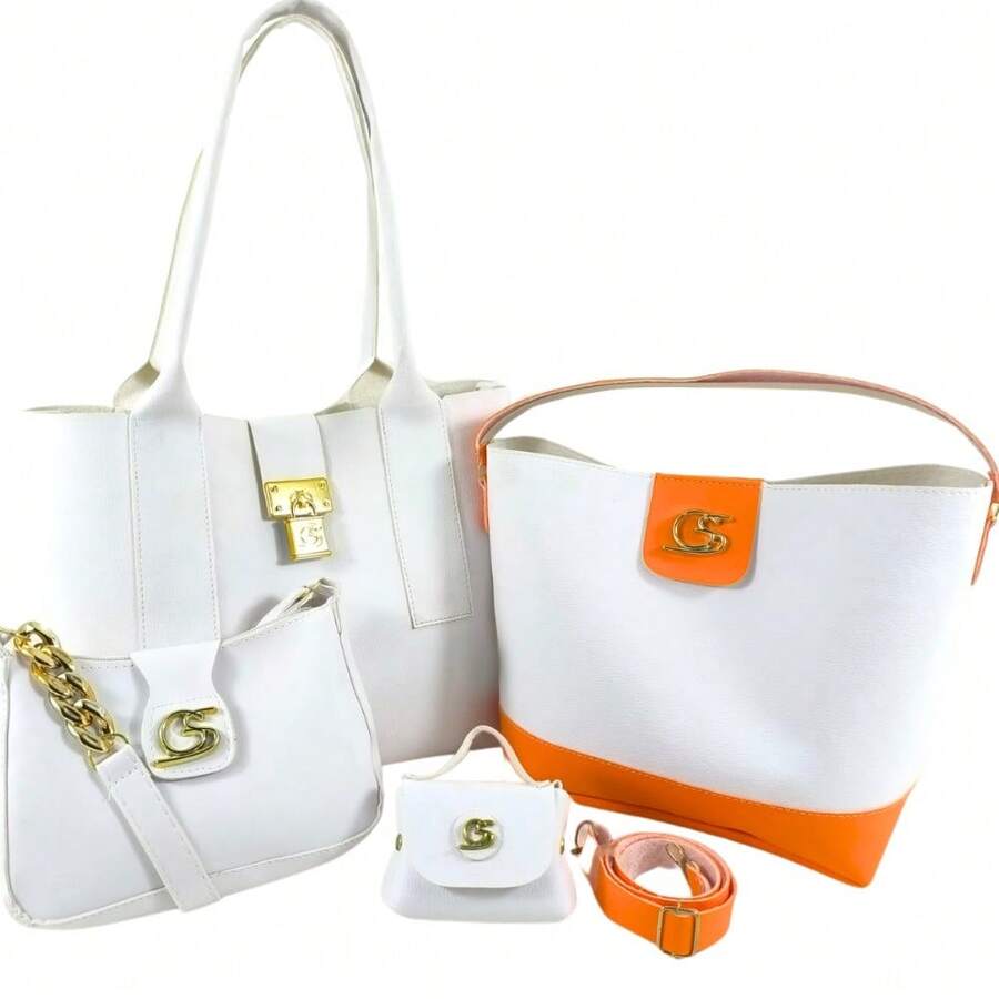 Gaby Show Adult Kit 4 Women's Pieces - Màu Cam san hô - Xem 1