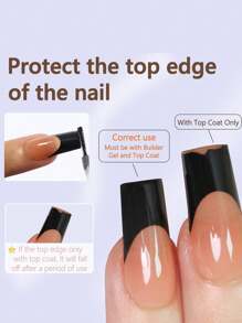 150 件中长方形米色和白色法式凝胶指甲贴，三合一法式凝胶指甲贴，适合 DIY 美甲，15 种尺寸适合女性和美甲沙龙按压指甲美甲用品 - 彩色 - 查看 4