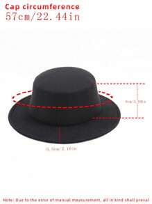 Solid Color Casual Polyester Unisex All Season Elegant European-Style Bowler Hat, Suitable For Daily Wear - Multicolor - View 4