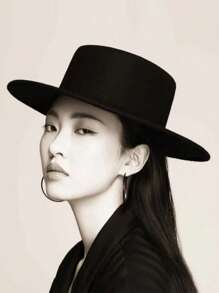 Solid Color Casual Polyester Unisex All Season Elegant European-Style Bowler Hat, Suitable For Daily Wear - Multicolor - View 3