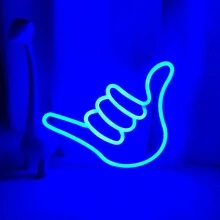 1pc Neon Sign Gesture 666 Light, LED Finger Lamp Home Wall Decor Or Desktop Aesthetic Decor, Size 26.5cmx21x2cm/10.4x8.26x0.78in, LED Decorative Lamp Battery Or USB Powered, Suitable For Dorm, Bedroom, Living Room, Wedding, Party, Birthday, Bar, Proposal, Game Room, Valentine's Day, Children's Day, Mother's Day, Christmas And Other Holidays - White - View 17