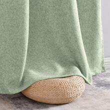 WANGAO Faux Linen Curtains Thick Burlap Beige Curtains Farmhouse Living Room Curtains Rod Pocket Light Filtering Privacy Window Curtains Drapes Set 2 Panels