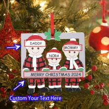 Đồ trang trí bằng gỗ cho gia đình theo yêu cầu, có thể tùy chỉnh đồ trang trí treo tên, đồ trang trí cây thông Noel và năm mới, đồ trang trí nhà ngày lễ không dùng điện, quà tặng thủ công bằng gỗ theo mùa, Halloween, đồ trang trí Halloween - Nhiều màu - Xem 11