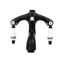 YUNRUX Wall-Mounted Rain Shower, Stainless Steel Shower Set, Retro Shower Fitting, Rain Shower System With Rain Shower Head And Hand Shower - Black - View 10