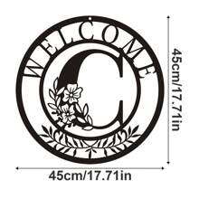 1 tấm kim loại trang trí, mặt dây chuyền nghệ thuật treo tường bằng kim loại thiết kế chữ cái cổ điển, đồ trang trí treo tường, nghệ thuật hình bóng rỗng sáng tạo, trang trí nhà trong nhà, nghệ thuật treo tường cho vườn, đồ thủ công mỹ nghệ bằng kim loại, quà tặng lễ hội, trang trí nhà, trang trí phòng, quà tặng trang trí tường sinh nhật tốt nghiệp - màu đen - Xem 36