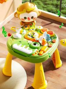 1 Set Baby & Toddler Multi-Functional Educational Game Table, Early Learning Desk, Intelligence Development Brainstorming Toys, Gift, Colors And Accessories Are Random