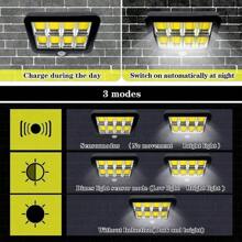 太阳能运动传感器户外灯、56 LED 太阳能户外灯、IP65 防水太阳能灯、太阳能安全灯、家用太阳能户外灯、用于小路、庭院、露台的户外花园照明