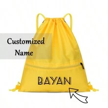 Customized Name Drawstring Drawstring Bag, Large Capacity Sports And Fitness Bag, Cross-Border New Backpack, Waterproof Backpack,Lightweight,Large Capacity,Multifunction,Portable,All-Purpose,Functional,Colorful,Solid Color,Basics,Commuting,Leisure,Funny,Contracted,Custom,Personalized,Unique,Customized,Girlfriend,Boyfriend,Family,Friends,Vacation,School Supplies,Back To School,School Gift,For Office,For School,For Classroom,For Teacher Gifts,For University,For Colleague,For Dorm Rooms,For Teacher,For Boys And Girls,For Teenagers,Junior High School Students,Middle School Students,High School Senior High School Students,College Students,University Students,Freshman,Sophomore,Underclassmen - Multicolor - View 28