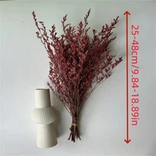 22 Stängelgetrocknete Blumenstrauß, 25-48 cm, Boho-Stil, Hochzeit, Familientreffen, Heimdekoration, langanhaltend, lebhafte Farben, für Feiertage, Tischdekoration, Tischgestecke, künstliche Blumen, Plastikblumen verwendbar - Verschiedenfarbig - Übersicht 6