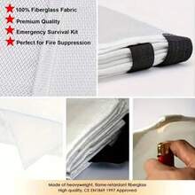Fire Blankets, Suitable For Kitchen, Home, School, Office, Camping, Car Fire Blanket, Fiberglass Material 1pc - Multicolor - View 6