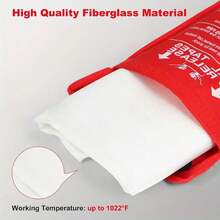 Fire Blankets, Suitable For Kitchen, Home, School, Office, Camping, Car Fire Blanket, Fiberglass Material 1pc - Multicolor - View 7