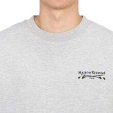 Maison Kitsuné Oars Regular Crew Sweatshirt Light Grey Melange