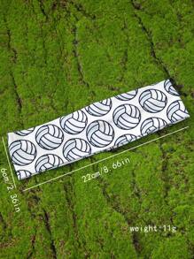 1pc Fashionable Sports Headband Unisex - Football, Basketball, Volleyball, Tennis Printed Pattern, Non-Slip Sweat Absorbing, Suitable For Yoga, Fitness, Running Halloween Hair Band Turban Headband Sweatband