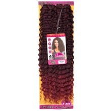 Yan Hair Crochet Braid Organic Juliana Curly Hair Strand By Strand 300gr - Màu đỏ ombre - Xem 2