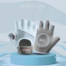 BAMANSHI 1 Pair Cycling Gloves Anti-Slip Mountain Bike Gloves For Breathable Biking Gloves Shock Absorbing MTB Bicycle Gloves Half Finger Suitable For Fitness, Yoga, Outdoor Sports Halloween