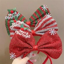 1pc 2025 Christmas Headband Hairpin, Deer Horn Hair Clip, Holiday Gift, Party Cosplay Headdress,Christmas - Multicolor - View 3