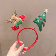 1pc 2025 Christmas Headband Hairpin, Deer Horn Hair Clip, Holiday Gift, Party Cosplay Headdress,Christmas - Multicolor - View 8