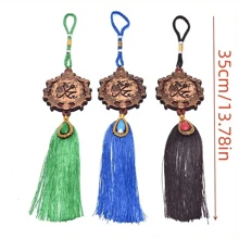 Colgante de madera con borlas a los lados, joyería musulmana islámica tallada, adecuado para decoración del hogar, sala de estar, oficina, como regalo - un regalo para mamá, un regalo para papá, un regalo para el novio, un regalo para la novia, un regalo para la boda, un regalo para las vacaciones, un regalo para la celebración, regalo para papá, regalo para mamá, regalo para amigos, regalo para la novia.