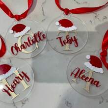 Đồ trang trí Giáng sinh bằng acrylic tùy chỉnh, thiết kế mũ ông già Noel để treo trên cây thông Noel hoặc xe hơi, quà tặng cho bạn bè và gia đình, Giáng sinh, Đa chức năng, Có thể điều chỉnh, Chống thấm nước, Chống nấm mốc, Trang trí, Tinh tế, Đáng yêu, Chất lượng cao, Hiện đại, Nhiều màu sắc, Tùy chỉnh, Cá nhân hóa, Độc đáo, Quà tặng lý tưởng cho nam, Quà tặng lý tưởng cho nữ, Bạn trai, Bạn gái, Bố, Mẹ, Gia đình, Bạn bè, Con trai, Con gái, Học sinh, Văn phòng, Quán trà, Trường học, Nhà - Nhiều màu - Xem 2